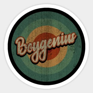 Circle Retro Vintage Boygenius Sticker